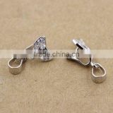 925 sterling silver crystal pendant jewerly clip finding