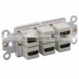 6 Ports HDMI Female to Female Inner Face Plate Wall Plate thumbnail-3