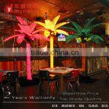PVC Trunk Colorful Outdoor Waterproof Solar Fake Coconut Palm Tree With Light