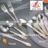 High Quality Stainless Steel Cutlery With Gold Plating thumbnail-1
