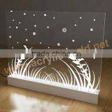 Led Lighted Hanging Acrylic Advertising Sign For Bars Shops