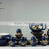 Golden Dragon Teaware Set, 6 Pairs of Drinking & Sniffing Cups+ Teapot+Pitcher+ Gongfu Tea Bowl(in a Gift Package) thumbnail-1