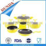 Metalic Yellow Coating Prestige Non Stick Cookware Sets