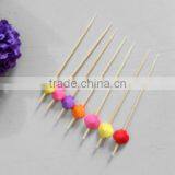 Lantern Pattern Rainbow Color Bead Bamboo Stick thumbnail-1