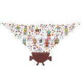 New Design Cute Soft 100% Cotton Bandana Baby Bib Hanger thumbnail-4