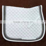 FASHION HORSE SADDLE PAD WITH 2CORDS,ENGLISH HORSE SADDLE PAD FASHION DESIGNED,POLYCOTTON HORSE SADDLE PAD WITH CRYSTALS thumbnail-1