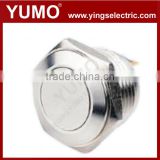 16mm metal push button ABS16S-P0 Momentary IK67 push button
