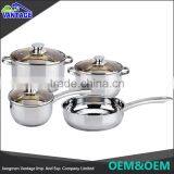 High Quality Stainless Cooking Pot Kitchen 7pcs Cookware Sets Surgical Steel Cookware thumbnail-1
