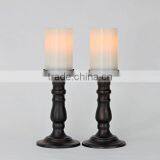 Ivory Flameless Pillar Candles With Timers thumbnail-4