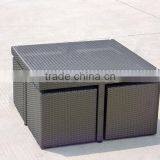 Saving Sapce Outdoor Furniture Synthetic Rattan Wicker Dining Table And Chair thumbnail-2