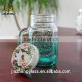 450ml Colorful Empty Baby Food Glass Jars Perfect Jam Chutney Spices Storage thumbnail-1