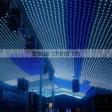 new inventions PC control DMX wholesale led lighted fabric curtains for bar/club/ stage decoration