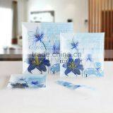 3pcs Glass Plate Set With Server, Square Pan With Decal, G321087 thumbnail-1