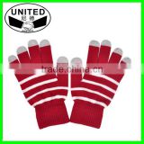 winter warm soft screen glove acrylic knitted magic gloves for smartphone