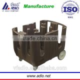 China cheap factory hotel serving PE dish transport caddy