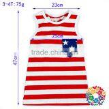 Red White Stripe Navy Stars Mom And Daughter Shirts 4th Of July Outfit Baby Tops thumbnail-4