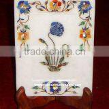 Home Decorative Marble Inlay Plate Pietra Dura Art thumbnail-1