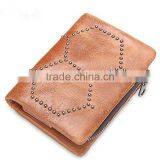 Wholesale Large Capacity Clutch Bag Men Purse Leather Wallet With Rivet thumbnail-3