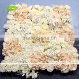 GNW FLW1609015 Ivory and Champagne Flower Wall for Wedding Decoration
