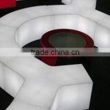 2016 Hot !outdoor Color Changing Led Plastic Benches / Popular Plastic Bench