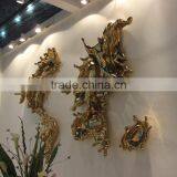 Designer Home Decor Stainless Steel World Map Metal Wall Sculpture thumbnail-3