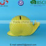 BSCI Audit Factory Decorative Ceramic Snail Coin Bank, Kids Gifts Money Box thumbnail-3