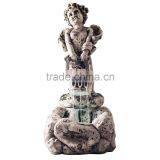 Pure Garden LED Lighted Cherub Fountain With Pump thumbnail-2