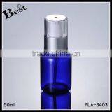Cosmetic Packaging High Quality Skin Care 50 ml Pet Bottle Translucent Blue Plastic Bottle Pet With Pump Bulk Buy From China thumbnail-4