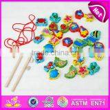 2015 New Arrival Cheap Kids Fishing Game Toy,Colorful Children Fishing Pole Toy,Christmas Gift Wooden String Fishing Toy W01A084 thumbnail-3