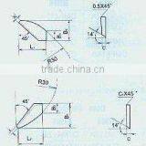 Tungsten Carbide Tipped Blade for Wood Cutter-90 V Shape Blade(1424)- Carol