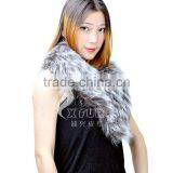 CX-A-50 Ladies Fashion Scarf 2017 Women Silver Fox Fur Collar For Winter Coat thumbnail-3