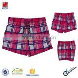 Low Price China Supplier Ladys Short 100% Polyester Lattice Printed Women Board Shorts thumbnail-1