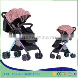 2016 china Convenient folding Linen fabric baby stroller manufacture