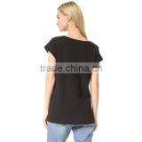 Short Sleeve Wholesale Cotton t Shirt Plain Women Simple Clothing thumbnail-2