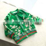 Hot Sale Stripe Clothes Lovely Boys Outfits Embroidery Boys and Girls Baseball Outfits Jackets thumbnail-1