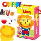 Art & Crafts Kit Girl Craft Sewing Animal Lion thumbnail-2