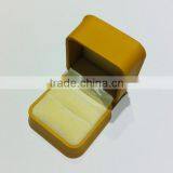 Yellow Leather Ring Jewelry Box