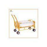 White Folding Baby Wooden Cribs With Innovative Folding Design