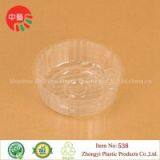 Clear Round Plastic Disposable Food Tray thumbnail-1