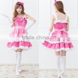 Onen rose Red dress super adorable sweet Anime Cosplay maid costumes