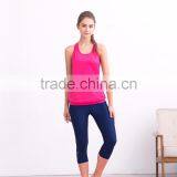 2017 Women Sports Racerback Graphic Yoga Tops thumbnail-3