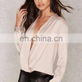 New Models Blouses Fashion Designs Satin Blouses for Women thumbnail-3