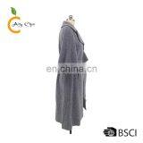 Fashion Two Side Pockets With Flap Button Ladies Fancy Long Coat thumbnail-3