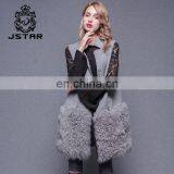 Custom Design Cashmere Coat Women Sleeveless Outerwear Fox Vest thumbnail-2