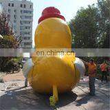 Outdoor Giant Advertising Airblowing Cartoon Characters Yellow Duck Toys Inflatable for Sale thumbnail-4