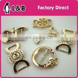 Fashion Lady Shoe Decorative Gold Shoes Accessories Plastic