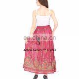 100% Cotton Women Maxi Party Skirt Embrodeiry Wholesale Indian Long Skirts Women Boho Dress Pants thumbnail-2