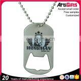 High Quality Printing Logo Metal Dog Tag Bottle Opener thumbnail-1