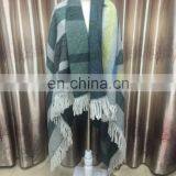 2016 Winter HYJ20160425-2 Yarns Warm Scarf With Tassels Square Pashmina Poncho Kick Pleat Pashmina Poncho thumbnail-4