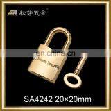 High Quality Polishing Engraved Logo Metal Lock With Keys thumbnail-2